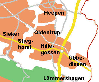 Karte Bielefeld Ost